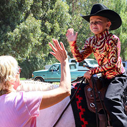 Carol Dal Porto With Equestrian Team Member Brooklyn