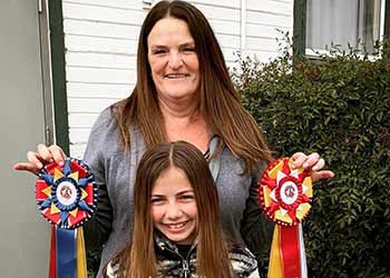 Dal Porto Equestrian students with awards from CSHA show in January 2022 